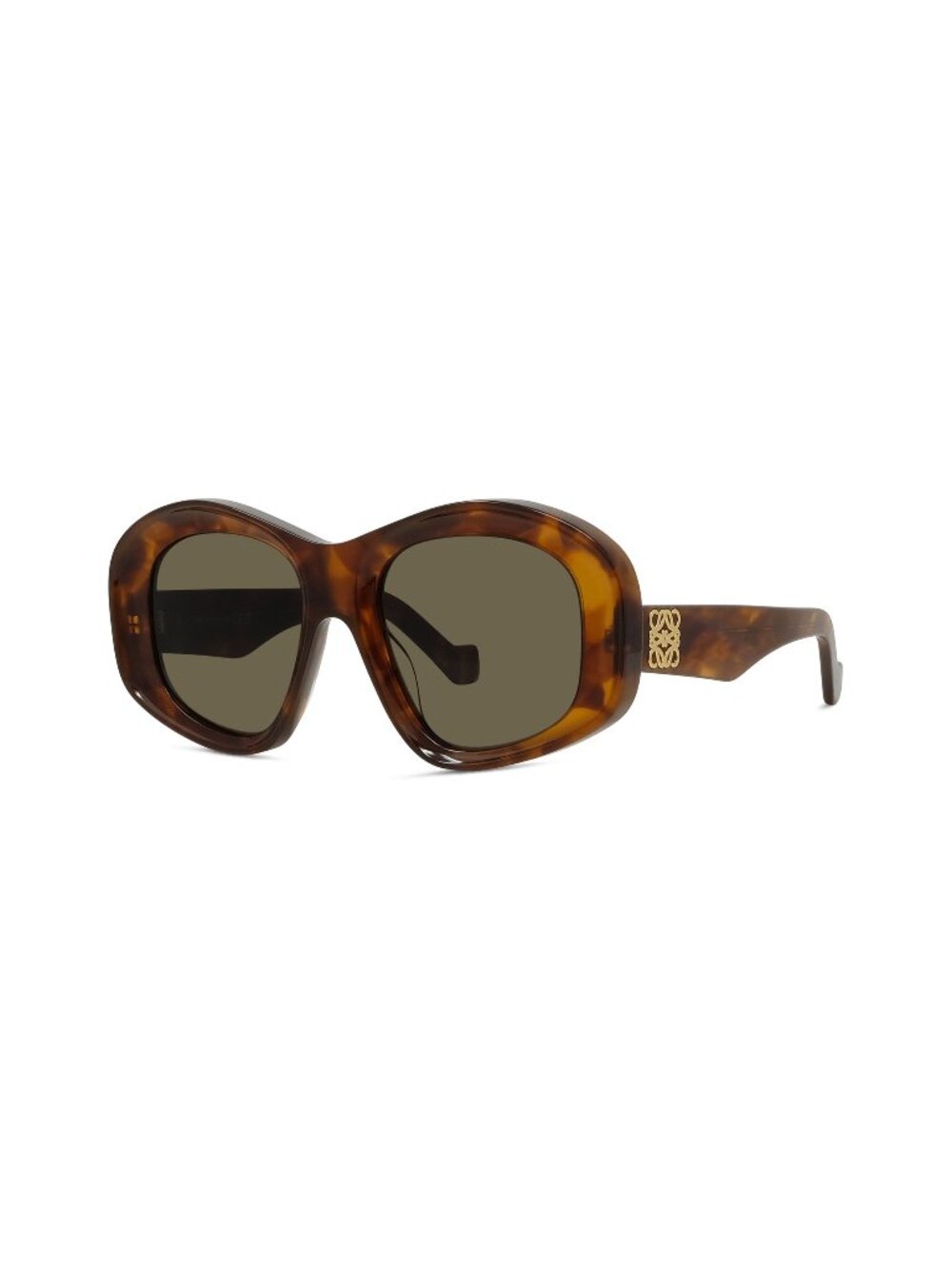New LOEWE Women's Sunglasses Acetate Frame ANAGRAM LW40181I 52E 51 Havana